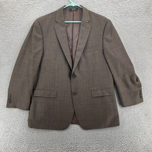 LAUREN RALPH LAUREN Suit Jacket Mens Size 46 R Brown 2 Button Preppy Sports Coat